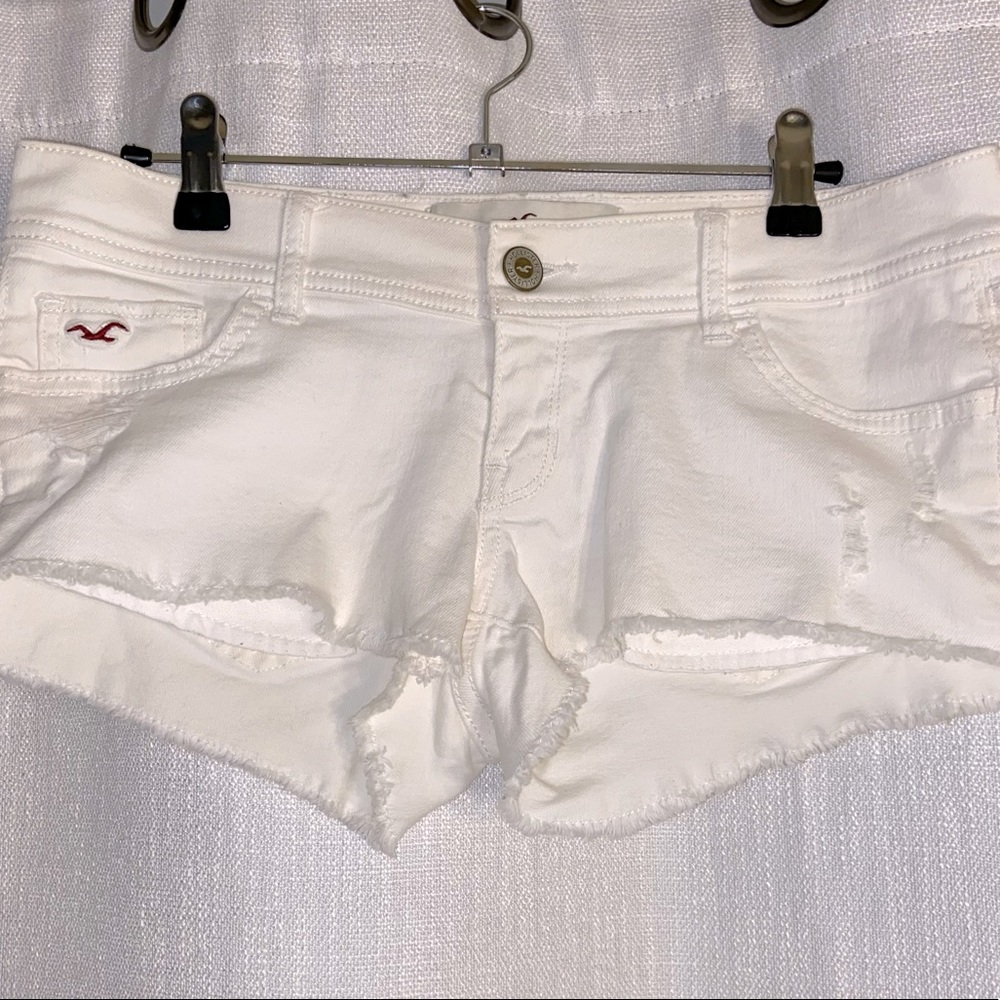 White Jean Shorts
